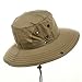 Big Size Floatable Nylon Oxford Hat - Khaki 2XL-3XL