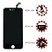 for Black iPhone 6 Plus 5.5 inch Screen Replacement Retian LCD Touch Screen Digitizer Fram Assembly Full Set with Tempered Glass Screen Protector + Tools + Instructions by Brinonac
