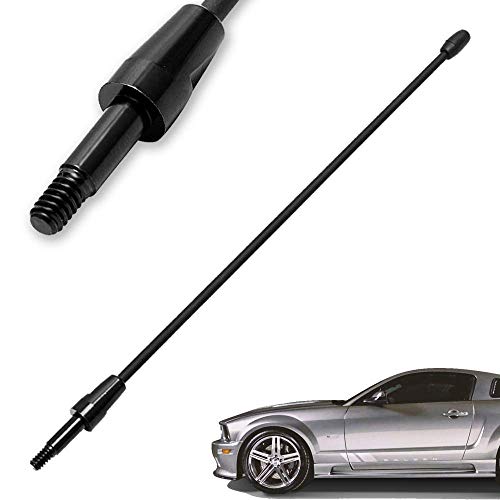 KSaAuto Antenna Accessories Compatible with 1979-2009 Ford Mustang Gt | 8 Inches Premium Metal Antenna Mast Replacement | Designed for Optimized FM/AM Radio Reception