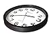 Travelwey Home Wall Clock Battery Operated, No Bells, No Whistles, Simply Hang and Go, Silent and Non Ticking, Glass Front Wall Clocks, Big Bold Digits