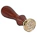 Mingting Wax Seal Stamp Kit,Mingting Classical Old-Fashioned Antique Wax Stamp Seal Kit Initial Letters Alphabet Set Gift Box with Vintage Wooden Handle and Brass Color Head(A)