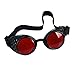 Careonline Retro Vintage STEAMPUNK GOGGLES Glasses Punk Goth Colorful Lens COSPLAY PARTY