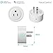 Mini Smart Socket Wifi Plug US Work with Alexa Echo Dot Voice Control No Hub Required Timing Function (2 Pack)