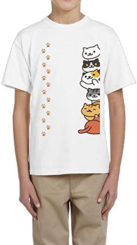 Youth Neko Atsume Cat Paw Crowd Printed Tee