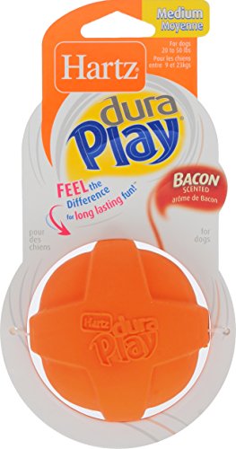 Hartz Dura Play Bacon Scented Dog Ball - Medium (Colors Vary)