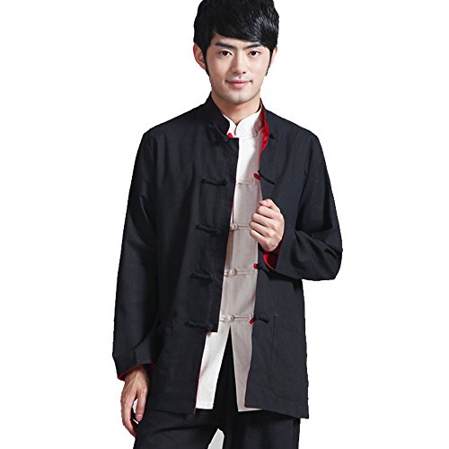 FangNer Men's Chinese KungFu Jacket Fashion Designed Sided Tang Suit