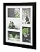 kieragrace Langford Wood Collage Picture Frame, 12 by 14-Inch Matted for 5-4 by 6-Inch Photos, Black