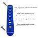Side Door handle insert Grab Handle & Push Button Knobs Cover Trim Fit for Jeep Wrangler JK JKU 2007-2018 (Blue)