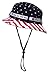 TOP HEADWEAR Cotton Twill USA American Flag Bucket Hat USA All The Way Boonie, L/XL Multicolored