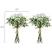 Baby Plum Artificial Baby Breath Flowers in Bulk Pack of 2 Artificial Gypsophila Floral with Silver Dollar Eucalyptus Leaves White Fake Flowers for Wedding Hotel Office Home Decoration(2PCS)