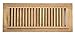 Homewell Red Oak Wood Floor Register Vent, Drop in Vent, 4x12 Inch, Unfinished