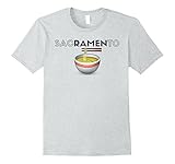 Mens Sacramento California Ramen Noodle Funny Emoji T-Shirt 2XL Heather Grey