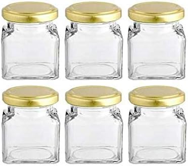 HOMIES INTERNATIONAL Glass Food Storage Container with Lid - 70 ml, 6 Pieces, Clear