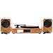 Voksun 3-Speed Precision Turntable with Dual 15 Watt Speakers, High Fidelity Vinyl Record Player with Magnetic Cartridge, Belt-Drive, Bluetooth, Natural Walnutthumb 4