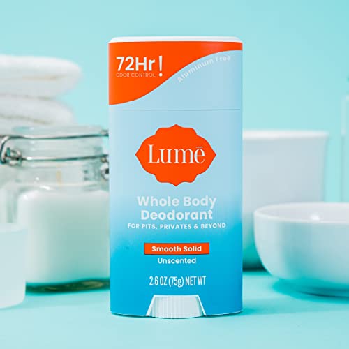 Lume Whole Body Deodorant Smooth Solid Stick 72 Hour Odor Control