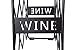 Finnhomy 10 Bottle Wine Rack with Wine Pattern, Wine Bottle Holder Free Standing Wine Storage Rack, 2-Way Storage Original Design, Iron, Brozen