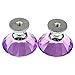 Dxhycc 10pcs Purple 30mm Flat Round Crystal Glass Cabinet Knobs Cupboard Drawer Pull Handles