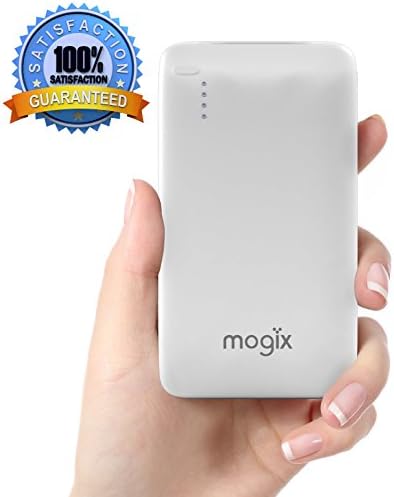 Mogix External Battery Charger 10400mAh by Accessories with Two Universal USB Output Ports 2.5A for fast charge [White]