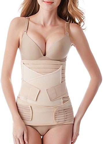Leewin Postpartum Belly Wrap Waist 3 in 1 Pelvis Belt Body Shaper Postnatal Shapewear