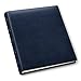 Gallery Leather Photo Album 4x6-3 Ring Binder Photo Album, 60 Pages for 120 Photos, Fillable, Can Fit 8x10 and 5x7 Photos, Handcrafted - Acadia Navy - 11.75 x 10.5 