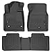 Husky Liners Weatherbeater Floor Mats | Fits 2014-2021 Toyota Tundra, Double Cab (Footwell Coverage) | Front & 2nd Row, 3-pc Black - 99561