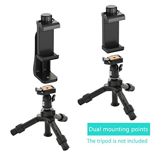 image for Puroma Universal Phone Holder for Tripod Cell Phone Tripod Mount Adapt
