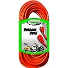 Coleman Cable 23088803 02308 16/3 Vinyl Outdoor Extension Cord, Orange, 50-Feet
