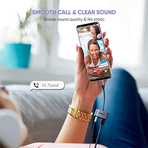 UGREEN USB C Jack Adapter en USB C Oplader 2-in-1 Splitter Hoofdtelefoon Adapter voor Huawei P30 Pro, P20 Pro, P20, Mate… - Afbeelding 6