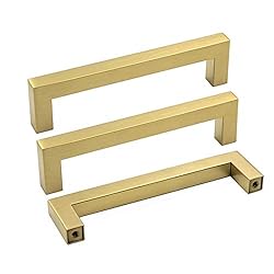 goldenwarm 25 Pack Gold Kitchen Cabinet Handles 5