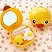 DMtse Vivid Sandwich Crackers Design Contact Lens Case w Bottle Travel Kit (Yellow Duck)