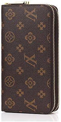 Men's and Women's Long Zipper Wallet PU Clutch Bag Purse-60098