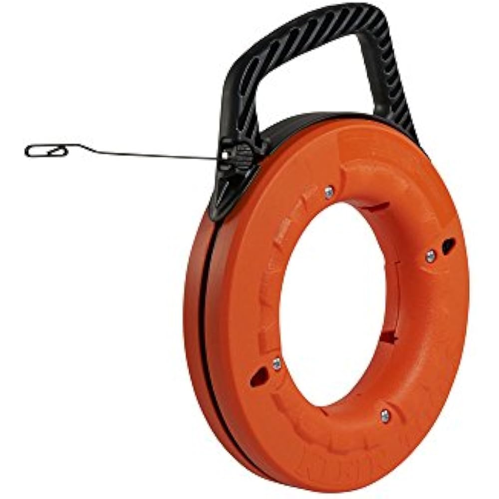 Fish Tape, 65Foot, Great For Long Runs And Heavy Duty Wire Pulls