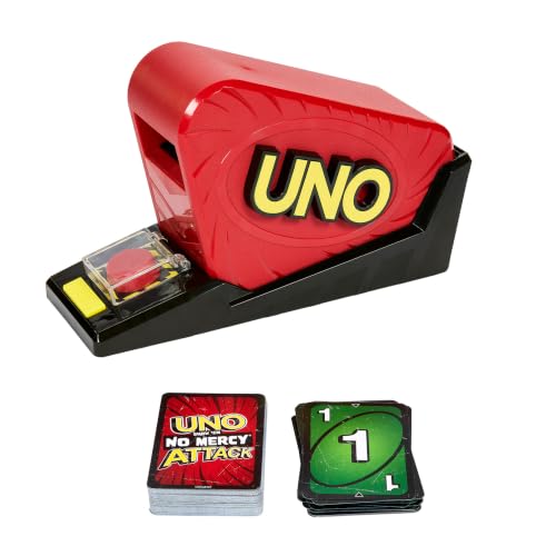 マテルゲーム(Mattel Game) ウノ(UNO) ハンパねぇ！ エクストリーム カードランチャー付 カードゲーム パーティーグッズ 2~6人用 7歳から レッド JNK70