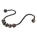 Amazer Shower Curtain Hooks Double Shower Curtain Rings Stainless Steel Rust-Resistant Double Glide Shower Hook Rings for Bathroom Shower Rod Curtains, Set of 12, Bronze- Close to The Gunmetal Color