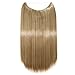 2-5 Days Delivery che T396-Bs Curly Straight Full Head InvisiStringnsions Sairash blonde)