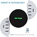 Hhusali 40W 10-Port USB Wall Charger,10-Port USB Charger Desktop Charger Charging Station