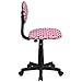Flash Furniture Pink Dot Printed Swivel Task Office Chair