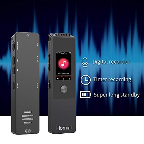 Digital Voice Recorder,16GB Audio Recorder Dictaphone,Audio Recorder