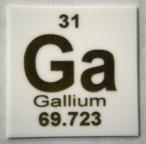 "Gallium" 1" x 1" Elemental Ceramic Column Scoring Wafer