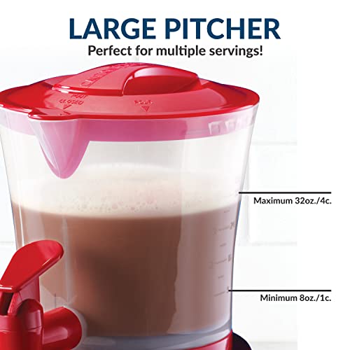Nostalgia Retro Frother and Hot Chocolate Maker and Dispenser, 32 Oz