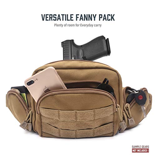 LIVANS Concealed Carry Fanny Pack Holster, Tactical Conceal Carry