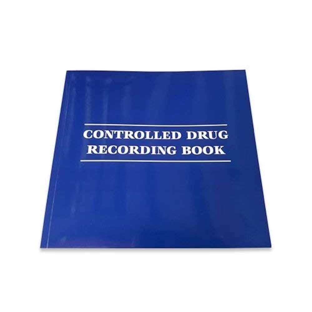 VSafety Controlled Drug Recording Book: Compliant with UK Regulations – H210 x W230 x D20mm – Index + Class Sections – Legal CD Log for All Premises (Paperback)