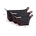 DOIOWN Women's Makeup Bag Cosmetic Bag Toiletry Bag Travel Make up bag Beauty Bag Organizer Pouch 3-Pack(Black)