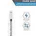 Smarty iPhone Charger MFi Certified Lightning Cable 3ft 3 Pack Nylon Braided Fast Charging & Sync Power Cord for iPhone X 8 / 8 plus 7 / 7 Plus / 6 / 6S / 6 Plus / 6S Plus / 5 / 5S / 5C /SE iPad 2 3 4