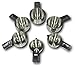 ChefsGrade Stainless Steel Measuring Cups - Highly Polished Exterior, Satin Interior, 6 Piece Set