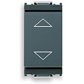 Vimar Idea 16150 1P 2W Push Button Central Off 250V~ Gray With Directional Arrows