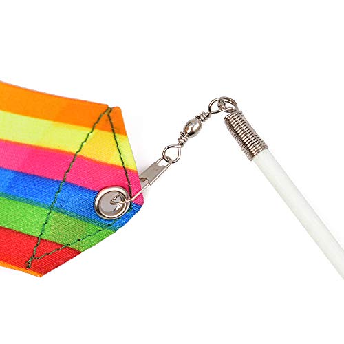 image for HUIANER Dance Ribbons Streamers Rhythmic Gymnastic Ribbon Wands Rods f