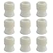Wobe 10pcs Cake Decorating Coupler, Plastic Small Size Couplers Reusable Pastry Bag Couplers Pipe Tip for Icing Nozzles, Coupler Adaptor Piping Cake Flower Pastry Decoration Tool White Small Size