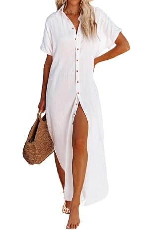 short sleeve swim cover up