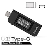 Kavalan USB Type-C Power Meter Monitor, OLED Multimeter Charging Tester for V & A & Watts, Bi-Direction Indicator with Display Flip Button for New MacBook Pro, MacBook, iMac Pro, iMac, Dell XPS